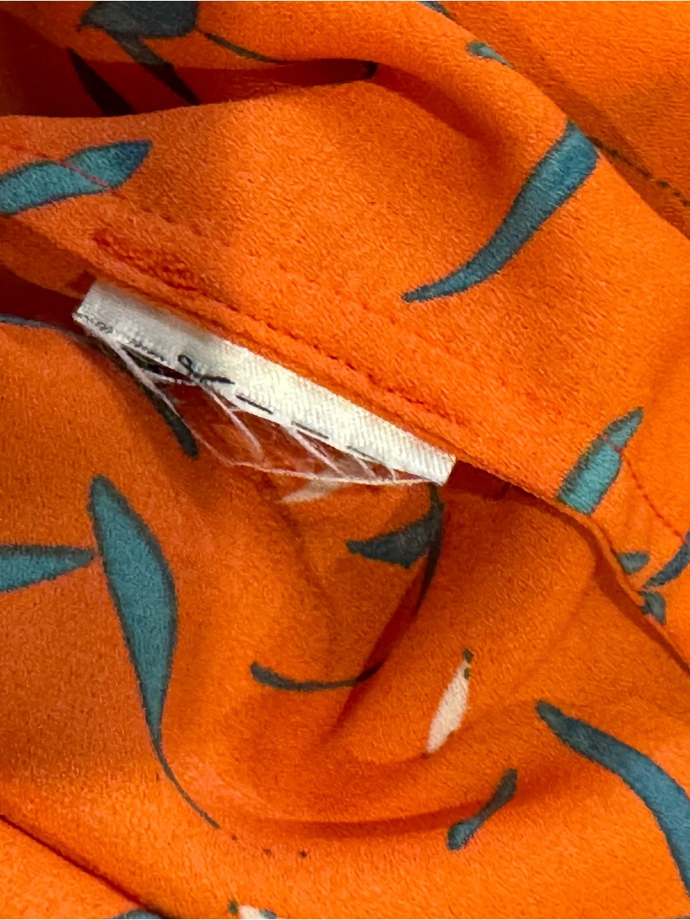 Banana Republic Bright Orange Floral-Print Tank - Picture 6 of 7